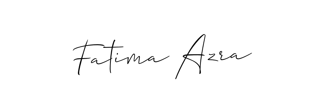 Also we have Fatima Azra name is the best signature style. Create professional handwritten signature collection using Allison_Script autograph style. Fatima Azra signature style 2 images and pictures png