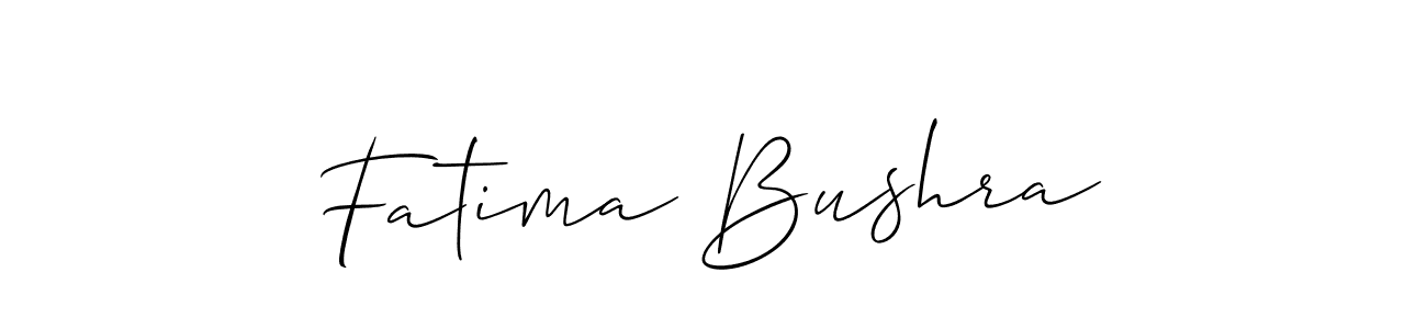 Fatima Bushra stylish signature style. Best Handwritten Sign (Allison_Script) for my name. Handwritten Signature Collection Ideas for my name Fatima Bushra. Fatima Bushra signature style 2 images and pictures png