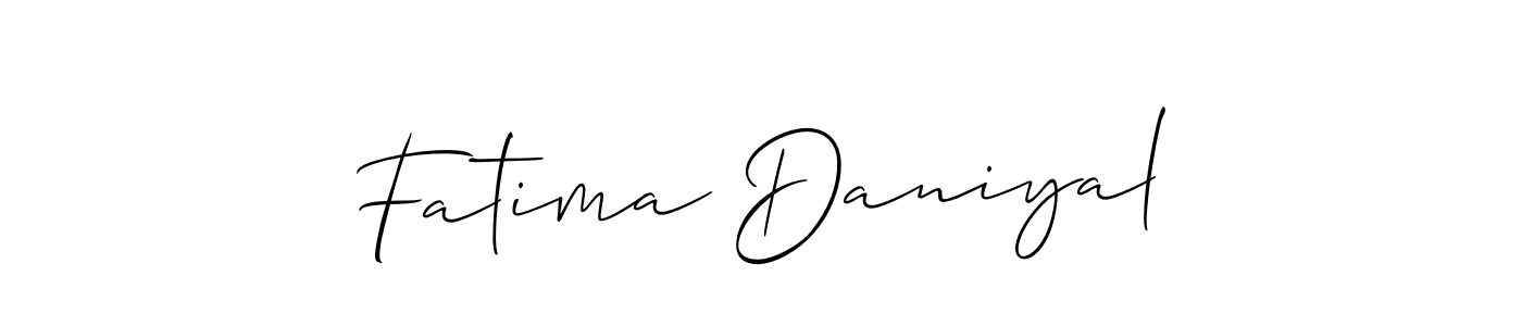 Best and Professional Signature Style for Fatima Daniyal. Allison_Script Best Signature Style Collection. Fatima Daniyal signature style 2 images and pictures png