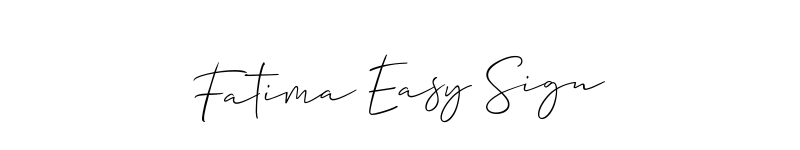 Create a beautiful signature design for name Fatima Easy Sign. With this signature (Allison_Script) fonts, you can make a handwritten signature for free. Fatima Easy Sign signature style 2 images and pictures png