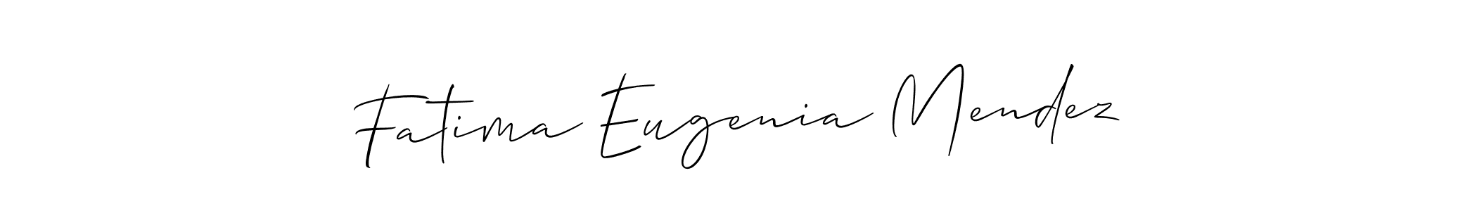 Once you've used our free online signature maker to create your best signature Allison_Script style, it's time to enjoy all of the benefits that Fatima Eugenia Mendez name signing documents. Fatima Eugenia Mendez signature style 2 images and pictures png