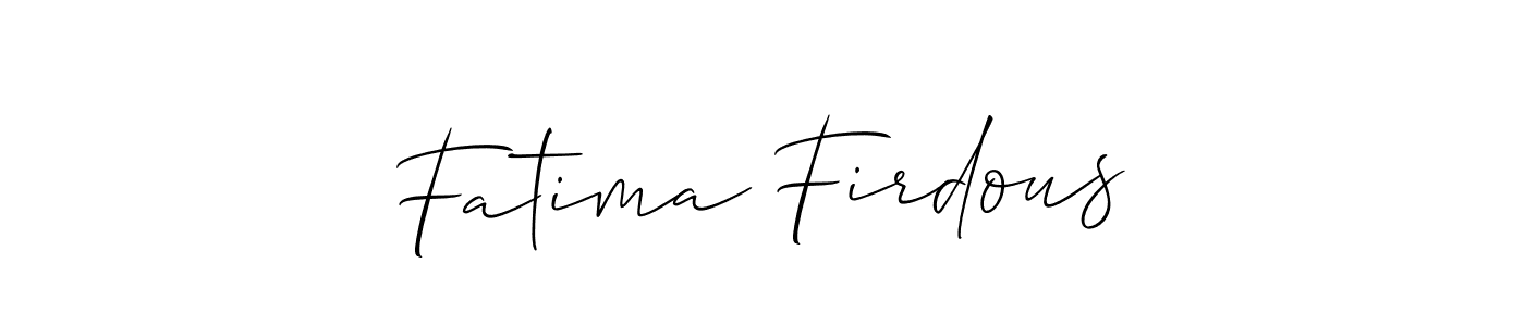 Also You can easily find your signature by using the search form. We will create Fatima Firdous name handwritten signature images for you free of cost using Allison_Script sign style. Fatima Firdous signature style 2 images and pictures png