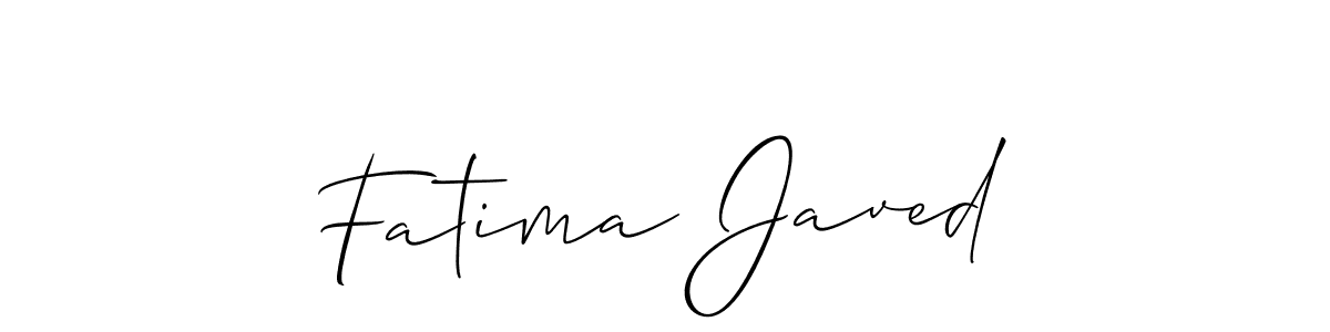 How to make Fatima Javed signature? Allison_Script is a professional autograph style. Create handwritten signature for Fatima Javed name. Fatima Javed signature style 2 images and pictures png