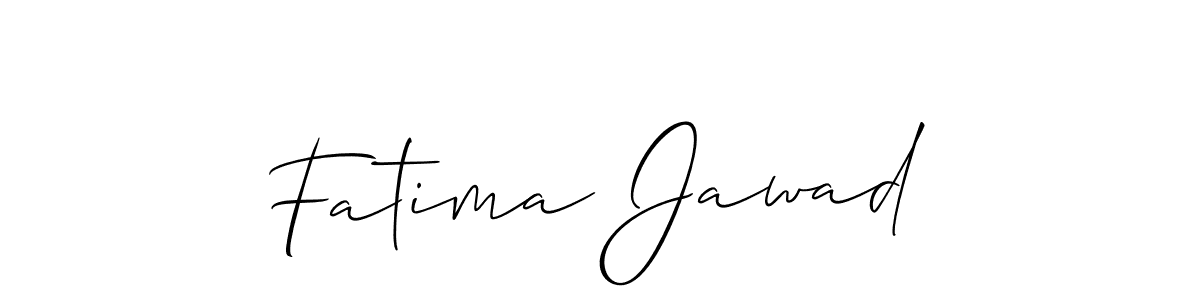 You should practise on your own different ways (Allison_Script) to write your name (Fatima Jawad) in signature. don't let someone else do it for you. Fatima Jawad signature style 2 images and pictures png