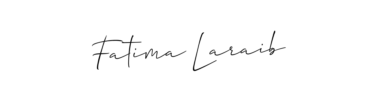 Make a short Fatima Laraib signature style. Manage your documents anywhere anytime using Allison_Script. Create and add eSignatures, submit forms, share and send files easily. Fatima Laraib signature style 2 images and pictures png