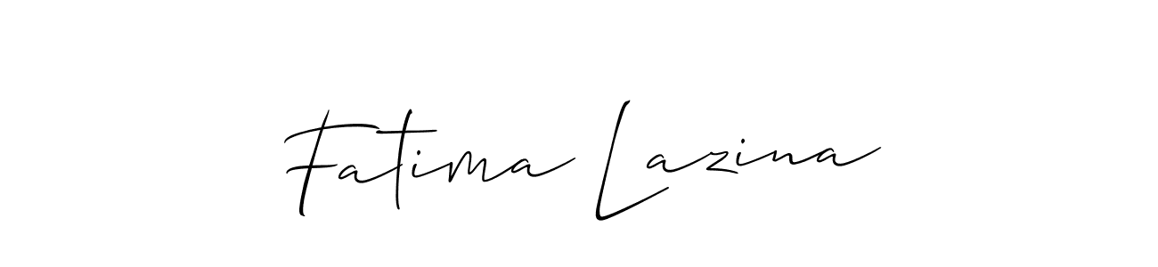How to Draw Fatima Lazina signature style? Allison_Script is a latest design signature styles for name Fatima Lazina. Fatima Lazina signature style 2 images and pictures png