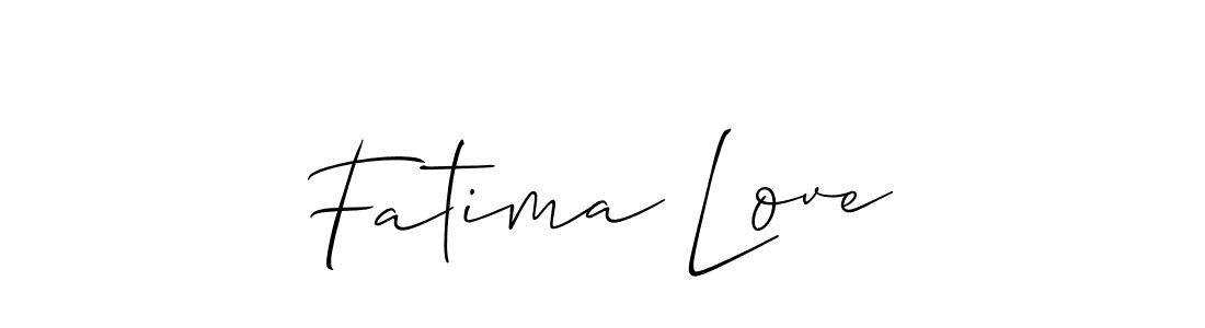You should practise on your own different ways (Allison_Script) to write your name (Fatima Love) in signature. don't let someone else do it for you. Fatima Love signature style 2 images and pictures png