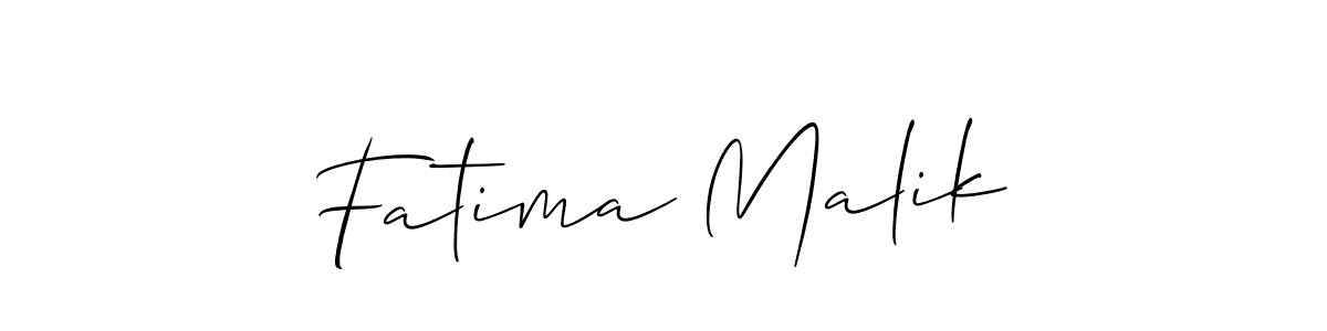 You should practise on your own different ways (Allison_Script) to write your name (Fatima Malik) in signature. don't let someone else do it for you. Fatima Malik signature style 2 images and pictures png