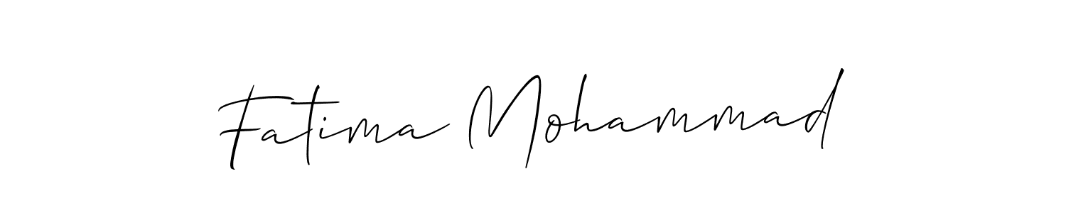 Also You can easily find your signature by using the search form. We will create Fatima Mohammad name handwritten signature images for you free of cost using Allison_Script sign style. Fatima Mohammad signature style 2 images and pictures png