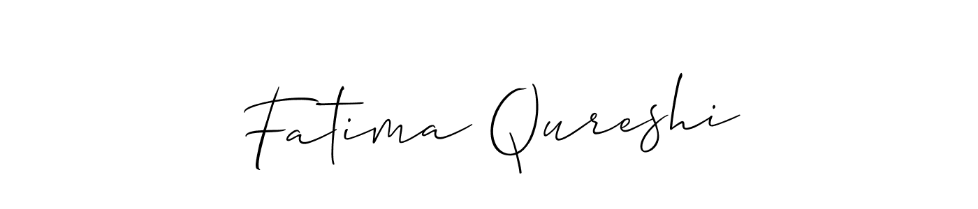 It looks lik you need a new signature style for name Fatima Qureshi. Design unique handwritten (Allison_Script) signature with our free signature maker in just a few clicks. Fatima Qureshi signature style 2 images and pictures png