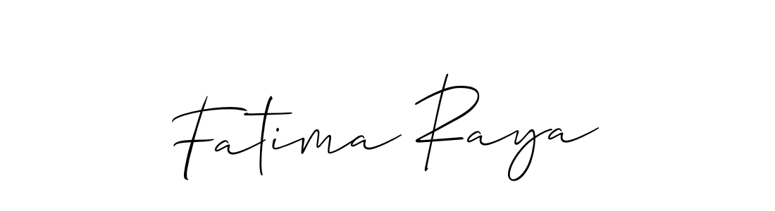 Fatima Raya stylish signature style. Best Handwritten Sign (Allison_Script) for my name. Handwritten Signature Collection Ideas for my name Fatima Raya. Fatima Raya signature style 2 images and pictures png