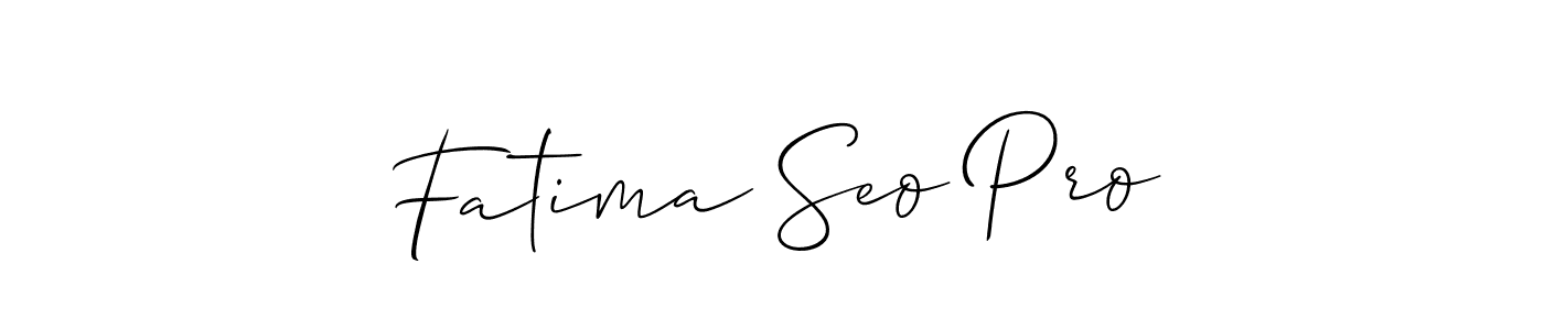 You can use this online signature creator to create a handwritten signature for the name Fatima Seo Pro. This is the best online autograph maker. Fatima Seo Pro signature style 2 images and pictures png