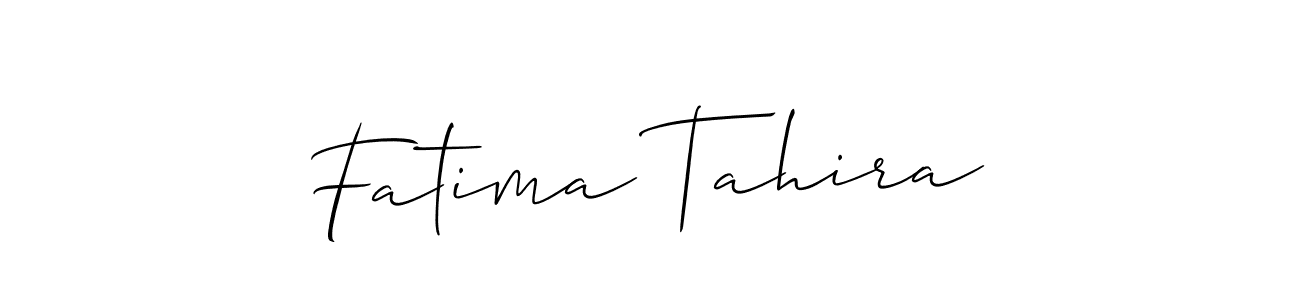 Also You can easily find your signature by using the search form. We will create Fatima Tahira name handwritten signature images for you free of cost using Allison_Script sign style. Fatima Tahira signature style 2 images and pictures png