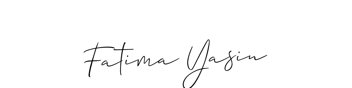 Create a beautiful signature design for name Fatima Yasin. With this signature (Allison_Script) fonts, you can make a handwritten signature for free. Fatima Yasin signature style 2 images and pictures png