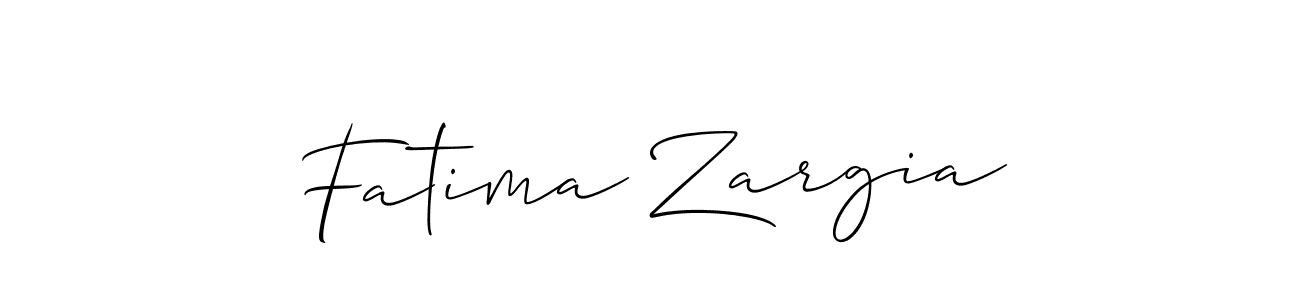 Also we have Fatima Zargia name is the best signature style. Create professional handwritten signature collection using Allison_Script autograph style. Fatima Zargia signature style 2 images and pictures png