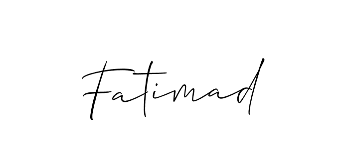 Also we have Fatimad name is the best signature style. Create professional handwritten signature collection using Allison_Script autograph style. Fatimad signature style 2 images and pictures png