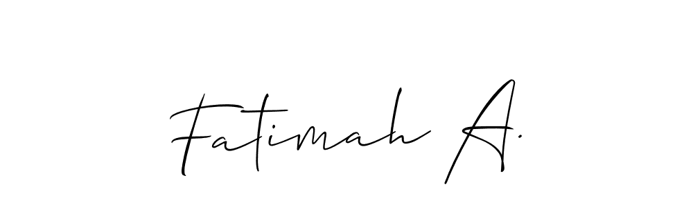 See photos of Fatimah A. official signature by Spectra . Check more albums & portfolios. Read reviews & check more about Allison_Script font. Fatimah A. signature style 2 images and pictures png