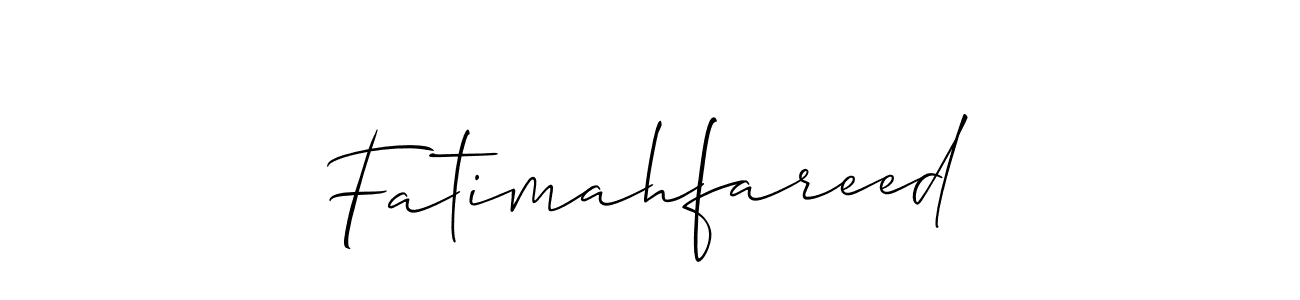 if you are searching for the best signature style for your name Fatimahfareed. so please give up your signature search. here we have designed multiple signature styles  using Allison_Script. Fatimahfareed signature style 2 images and pictures png