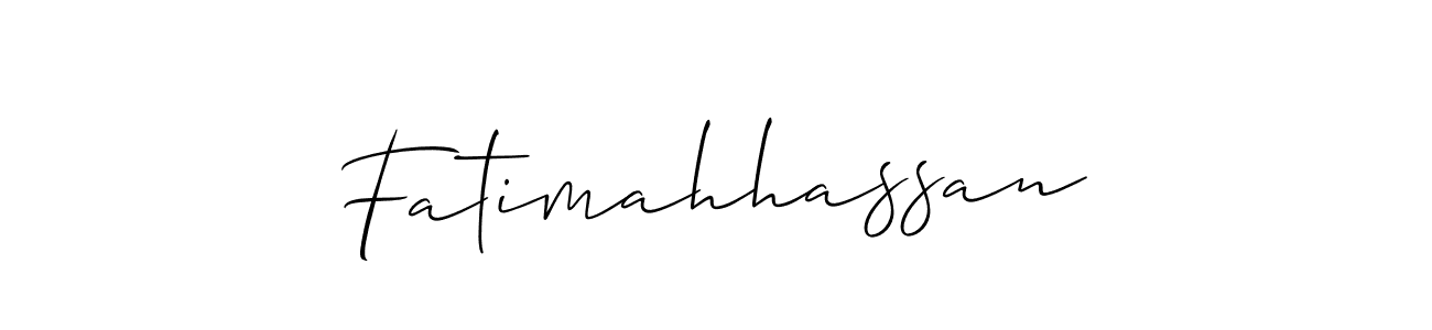 Make a beautiful signature design for name Fatimahhassan. Use this online signature maker to create a handwritten signature for free. Fatimahhassan signature style 2 images and pictures png