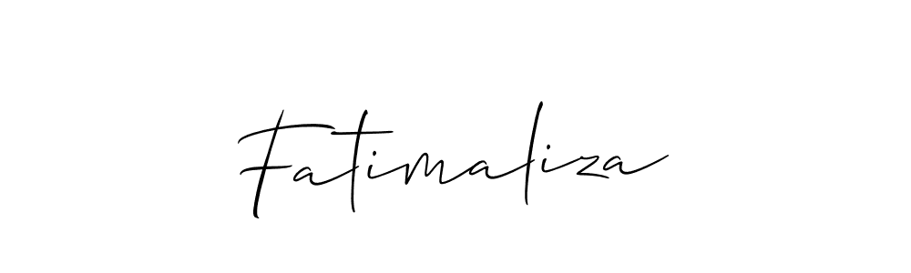 You should practise on your own different ways (Allison_Script) to write your name (Fatimaliza) in signature. don't let someone else do it for you. Fatimaliza signature style 2 images and pictures png