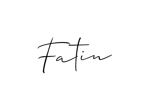 How to Draw Fatin signature style? Allison_Script is a latest design signature styles for name Fatin. Fatin signature style 2 images and pictures png