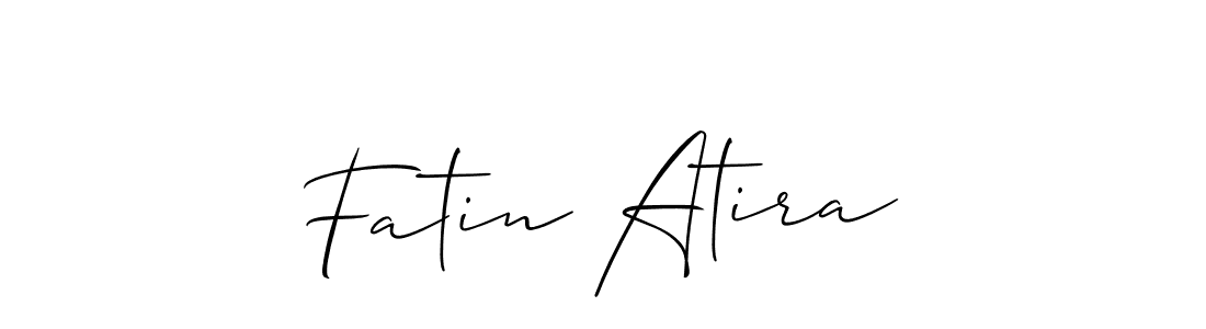 How to Draw Fatin Atira signature style? Allison_Script is a latest design signature styles for name Fatin Atira. Fatin Atira signature style 2 images and pictures png