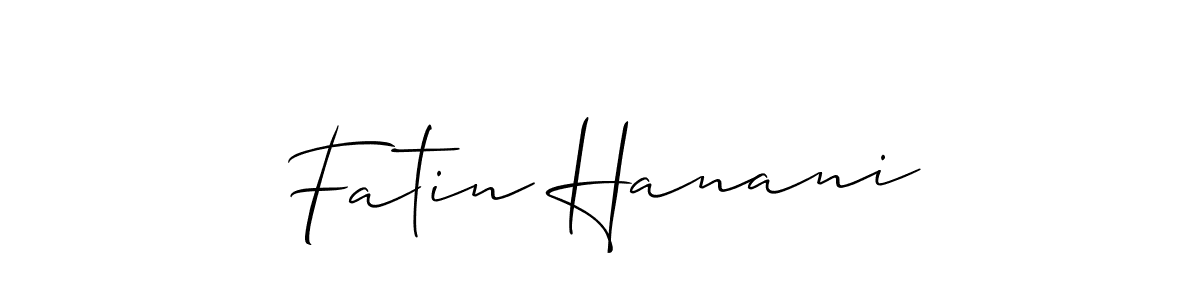 Make a beautiful signature design for name Fatin Hanani. Use this online signature maker to create a handwritten signature for free. Fatin Hanani signature style 2 images and pictures png