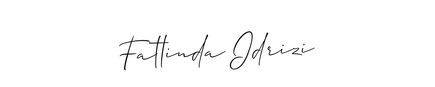 It looks lik you need a new signature style for name Fatlinda Idrizi. Design unique handwritten (Allison_Script) signature with our free signature maker in just a few clicks. Fatlinda Idrizi signature style 2 images and pictures png