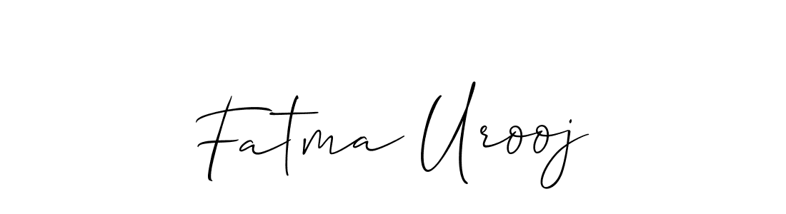 Make a beautiful signature design for name Fatma Urooj. Use this online signature maker to create a handwritten signature for free. Fatma Urooj signature style 2 images and pictures png