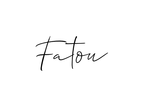 The best way (Allison_Script) to make a short signature is to pick only two or three words in your name. The name Fatou include a total of six letters. For converting this name. Fatou signature style 2 images and pictures png