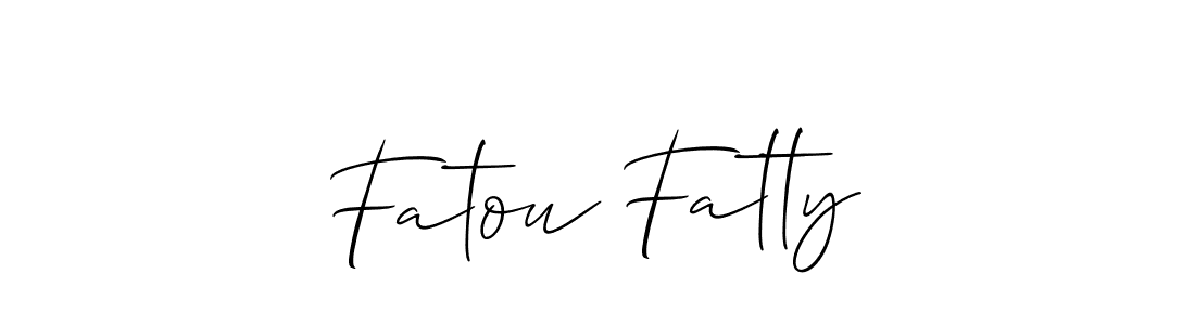 if you are searching for the best signature style for your name Fatou Fatty. so please give up your signature search. here we have designed multiple signature styles  using Allison_Script. Fatou Fatty signature style 2 images and pictures png