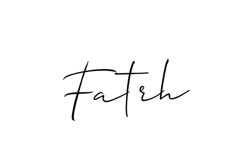 How to Draw Fatrh signature style? Allison_Script is a latest design signature styles for name Fatrh. Fatrh signature style 2 images and pictures png