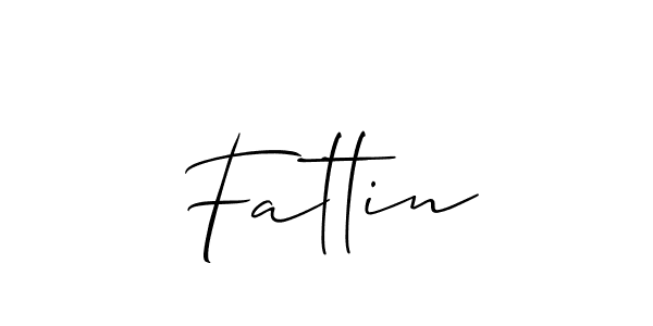 You should practise on your own different ways (Allison_Script) to write your name (Fattin) in signature. don't let someone else do it for you. Fattin signature style 2 images and pictures png