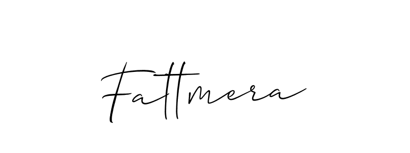 How to make Fattmera name signature. Use Allison_Script style for creating short signs online. This is the latest handwritten sign. Fattmera signature style 2 images and pictures png