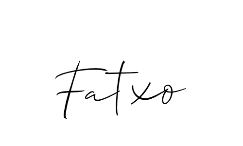 Best and Professional Signature Style for Fatxo. Allison_Script Best Signature Style Collection. Fatxo signature style 2 images and pictures png