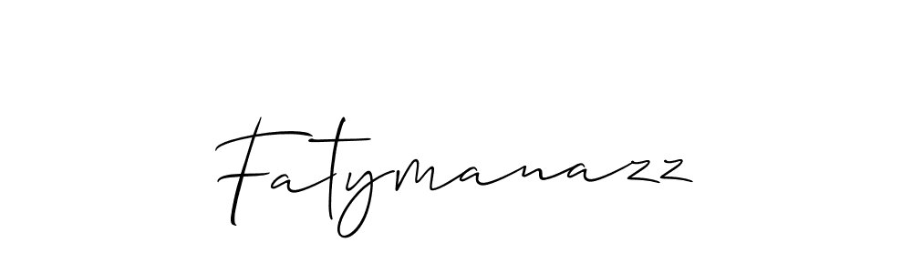 Make a short Fatymanazz signature style. Manage your documents anywhere anytime using Allison_Script. Create and add eSignatures, submit forms, share and send files easily. Fatymanazz signature style 2 images and pictures png