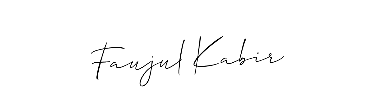 You should practise on your own different ways (Allison_Script) to write your name (Faujul Kabir) in signature. don't let someone else do it for you. Faujul Kabir signature style 2 images and pictures png