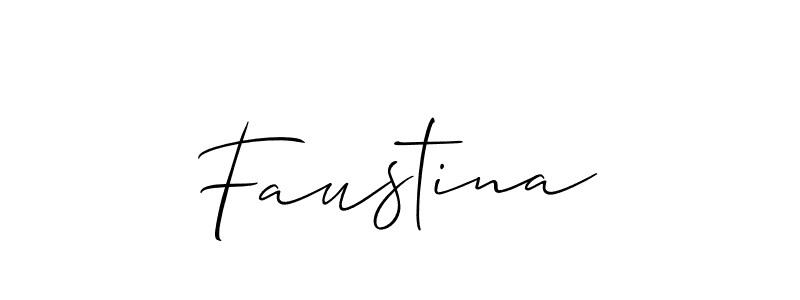 if you are searching for the best signature style for your name Faustina. so please give up your signature search. here we have designed multiple signature styles  using Allison_Script. Faustina signature style 2 images and pictures png