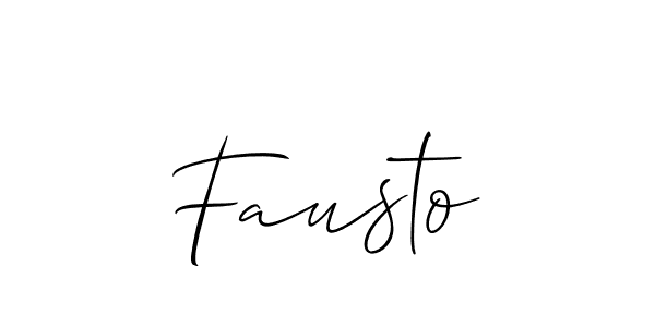 You should practise on your own different ways (Allison_Script) to write your name (Fausto) in signature. don't let someone else do it for you. Fausto signature style 2 images and pictures png