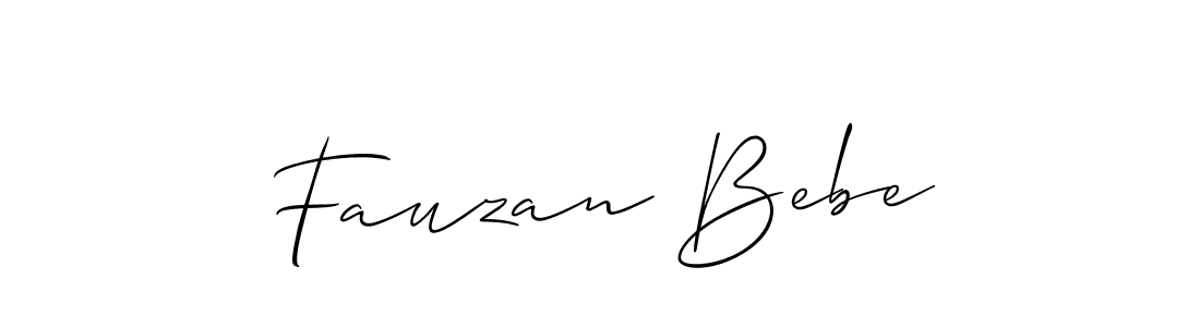 Fauzan Bebe stylish signature style. Best Handwritten Sign (Allison_Script) for my name. Handwritten Signature Collection Ideas for my name Fauzan Bebe. Fauzan Bebe signature style 2 images and pictures png