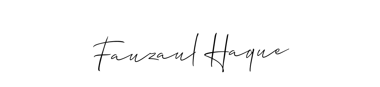 How to make Fauzaul Haque name signature. Use Allison_Script style for creating short signs online. This is the latest handwritten sign. Fauzaul Haque signature style 2 images and pictures png