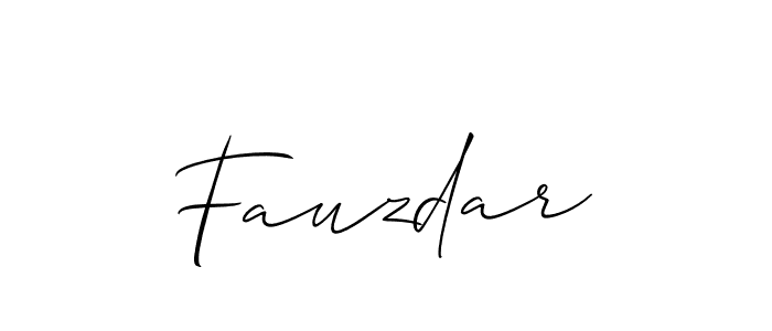 Make a beautiful signature design for name Fauzdar. Use this online signature maker to create a handwritten signature for free. Fauzdar signature style 2 images and pictures png