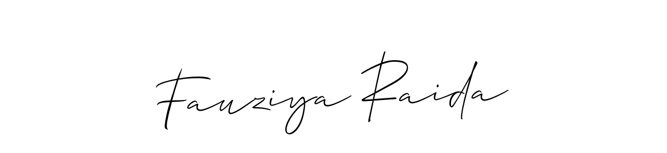 Similarly Allison_Script is the best handwritten signature design. Signature creator online .You can use it as an online autograph creator for name Fauziya Raida. Fauziya Raida signature style 2 images and pictures png