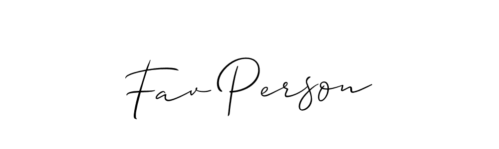 You can use this online signature creator to create a handwritten signature for the name Fav Person. This is the best online autograph maker. Fav Person signature style 2 images and pictures png