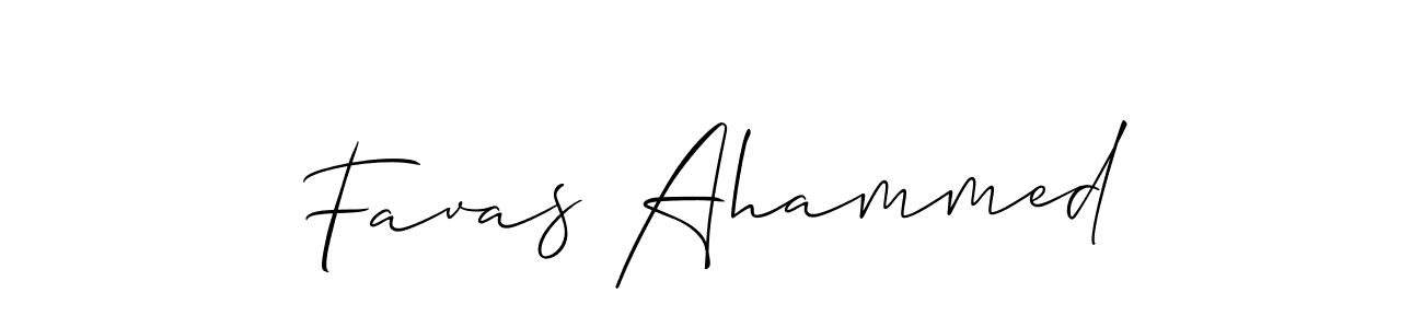 Favas Ahammed stylish signature style. Best Handwritten Sign (Allison_Script) for my name. Handwritten Signature Collection Ideas for my name Favas Ahammed. Favas Ahammed signature style 2 images and pictures png