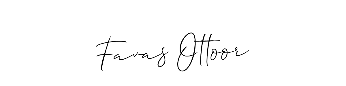 Best and Professional Signature Style for Favas Ottoor. Allison_Script Best Signature Style Collection. Favas Ottoor signature style 2 images and pictures png