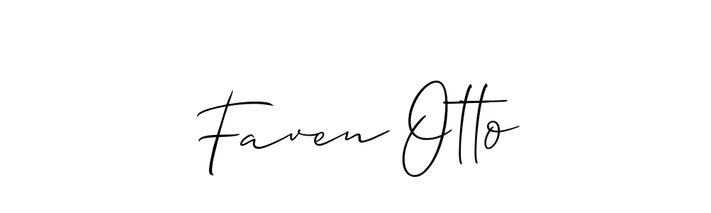 Make a beautiful signature design for name Faven Otto. With this signature (Allison_Script) style, you can create a handwritten signature for free. Faven Otto signature style 2 images and pictures png