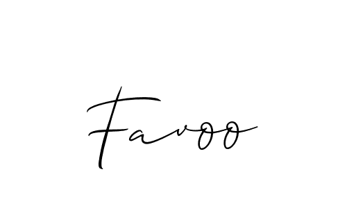 You should practise on your own different ways (Allison_Script) to write your name (Favoo) in signature. don't let someone else do it for you. Favoo signature style 2 images and pictures png