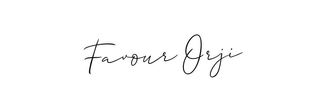 Favour Orji stylish signature style. Best Handwritten Sign (Allison_Script) for my name. Handwritten Signature Collection Ideas for my name Favour Orji. Favour Orji signature style 2 images and pictures png