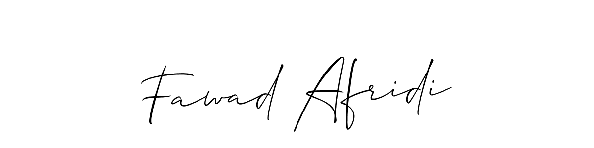 Design your own signature with our free online signature maker. With this signature software, you can create a handwritten (Allison_Script) signature for name Fawad Afridi. Fawad Afridi signature style 2 images and pictures png